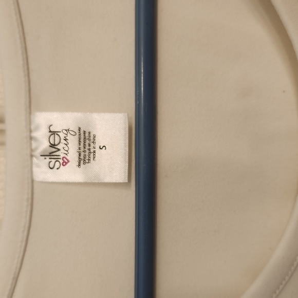 Silver Icing white Denise Tee Sz S - Picture 2 of 7